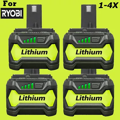 2/4PACK Battery 18V 6.0AH For Ryobi One+ Plus P108 Lithium RB18L50 RB18L40 P104 • £75.93