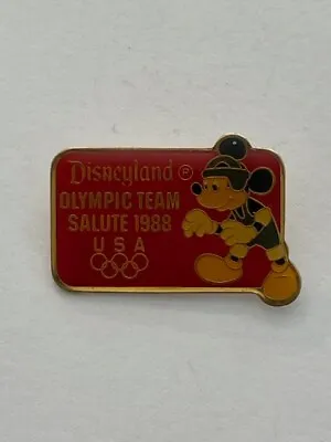 Disneyland Olympics Team 1988 USA Disney Pin Seoul Mickey Mouse Boxing (C7) • $13.95