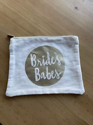 £5 • Buy “Brides Babes” Make Up Pouch Cosmetic Bag Bridesmaid Gift Accessories
