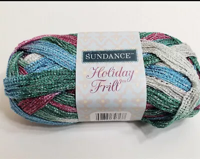 Vtg Sundance Holiday Frill Ruffle/Mesh Yarn “Holiday Jewels” 3.5 Oz Discontinued • $7.80