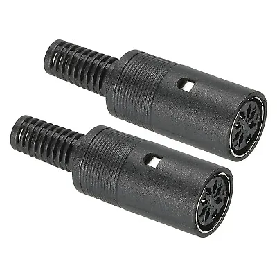 S-Video DIN Female Socket 7 Pin Signal Transmission For TV DVD Player Pack Of 2 • £3.92