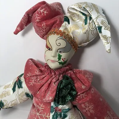 Sugar Loaf Classiques Christmas Doll Clown Harlequin Mardi Gras Jester • $10.49