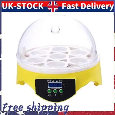 7 Egg Incubator Poultry Incubator Brooder Digital Temperature Control (US) • £24.64