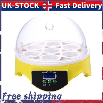 7 Egg Incubator Poultry Incubator Brooder Digital Temperature Control (US) • £24.64