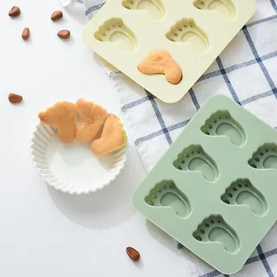 £2.99 • Buy Baby Feet Footprints Silicone Mould Cake Chocolate Mould Wax Melt Candle Icing