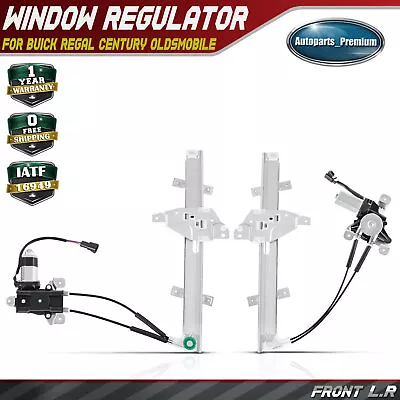 2x Power Window Regulator With Motor For Buick Century 97-05 Front Left & Right • $75.45