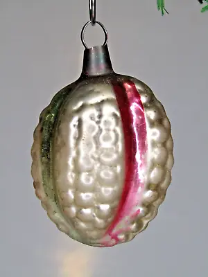 Antique Vintage Blown Glass Bumpy BERRY Mini Christmas Ornament Germany • $15