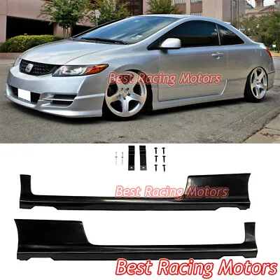 For 2006-2011 Honda Civic 2dr HFP Style Side Skirts (Urethane) • $194.99