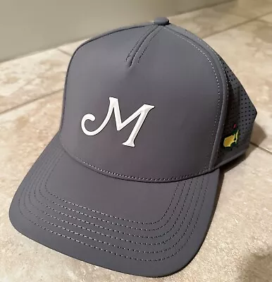 Masters M Logo Gray Hat Performance Tech SnapBack 2024 Golf Augusta “M” • $66