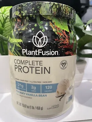 PlantFusion Complete Plant Protein Creamy Vanilla Bean 1lb 450g Expired 05/2025 • $25