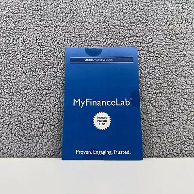 MyFinanceLab With Pearson EText -- Access Card - UNUSED CODE • $79