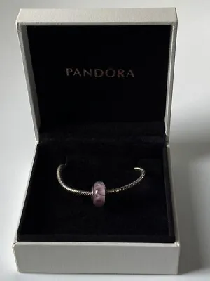 New Pandora Pink Looking Murano Glass Charm • £23.99