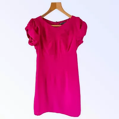 M&S Dress Limited Collection UK 8 Hot Pink Sheath Shift Mini Event Formal Party • £4.99