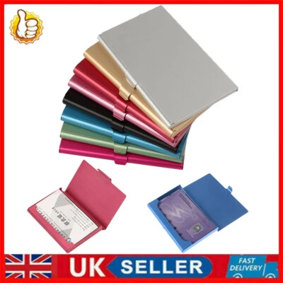 £3.99 • Buy Creative Business Card Box Aluminum Metal Case Credit Card Wallet Card Holder UK