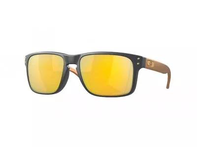 Oakley Sunglasses OO9102 Holbrook  9102W4 Matte Carbon Gold Man • £134.43