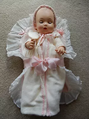 Vintage 1960's Effanbee My Fair Baby Doll 17 Inches With Accessories • $80