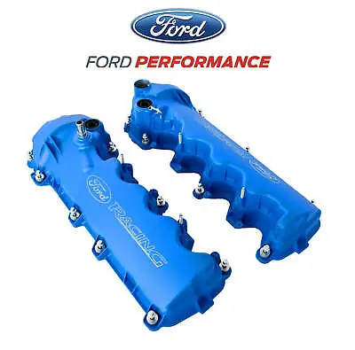 2005-2010 Mustang GT 4.6L Ford Racing M-6582-FR3VBL Etched Blue Cam Valve Covers • $384.95