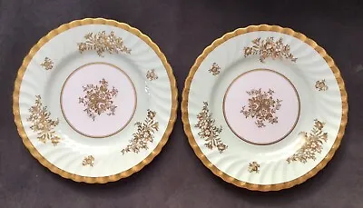 2 Minton For Tiffany & Co -  Marlow Mint Green 8” Salad Plates • $58