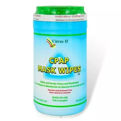 Citrus II Cpap Mask Wipes - Count Of 62 • $20.95