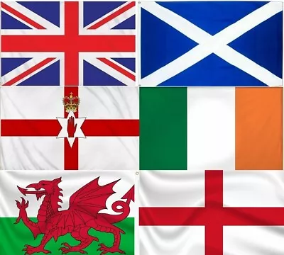 Large 5ft X 3ft National Flag Union Jack Great Britain Ireland Scotland Wales • £3.96