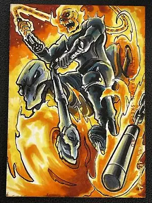 2024 Finding Unicorn Marvel Evolution Ghost Rider Sketch Unknown Artist Auto 1/1 • $31.88