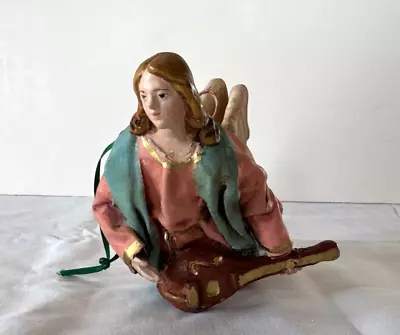 Paper Mache Italy Nativity 7” Angel Hanging Cartapesta Creche Figure Ornament • $44.99