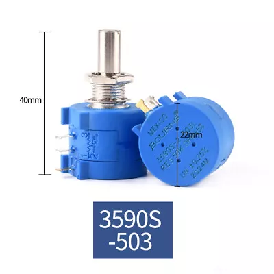 3590S-2 10 Turn Potentiometer Wirewound Variable Precision Multi-Turn -Pot • $9.29