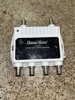 Channel Master 4Port HDTV Signal Distribution Amplifier CM-3414 Unit Only • $36.99