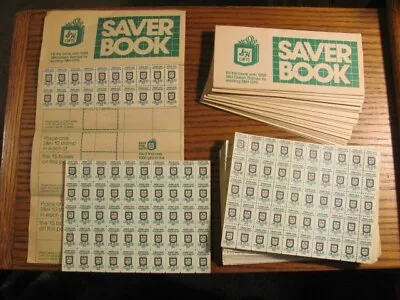 S&H Sperry And Hutchinson Company Green Stamps & Saver Books Lot / Mostly Unused • $20