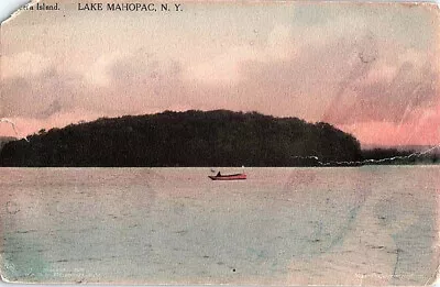 Postcard BOAT SCENE Lake Mahopac New York NY AJ3745 • $6.66