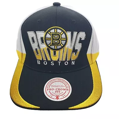 Boston Bruins NHL Mitchell & Ness SnapBack Retrodome Cap Hat NWT • $29.99