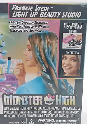 CraZart Monster High Frankie Stein Light Up Beauty Studio Kids Makeup Kit • $18