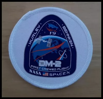 NASA SPACE X Crew Dragon Endeavour DM2 Demo 2 3 Inch Iron Or Sew On Patch Badge • £4.95