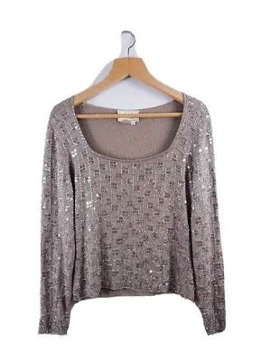 Vie Victoria Royal Womens Long Sleeve Top Brown Colour Size XL • $27.42