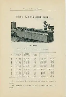 Catalog Page Ad   Cook's  Evaporator  Pan (Still) Cane Maple Sugar Sorghum 1885 • $23.99
