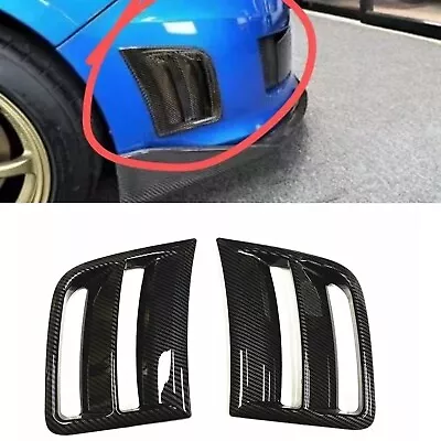 For 2008-2014 Subaru WRX STi Carbon Fiber Look Front Bumper Side Air Vents 2pcs • $41.90