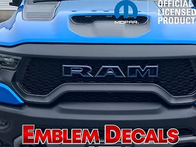 Ram 1500 TRX Grill   R A M   Emblem Overlay Decal 2022 - 2024 • $25