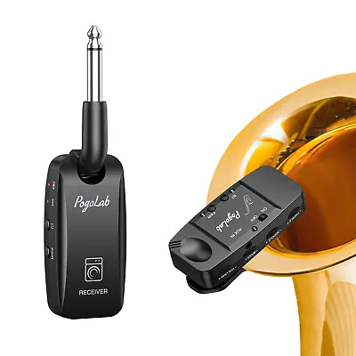 POGOLAB Wireless Saxophone Transmitter Receiver Sax Microphone Pickup 164 Feet • £46.43