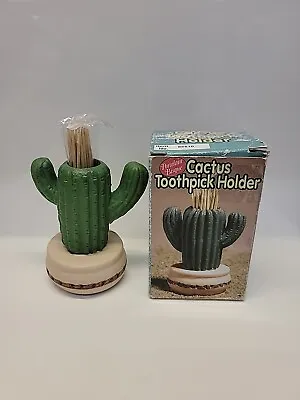 Vintage Cactus Toothpick Holder ~Porcelain Bisque • $7.99