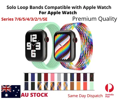 $6.65 • Buy For Apple Watch Series SE 8 7 6 5 4 3 IWatch Band Nylon Strap 38 40 41 42 44 45