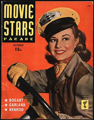 Movie Stars Parade Magazine Oct 1943 Paulette Goddard ~Cary Grant ~Judy Garland • $29.99