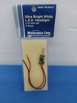 Miniatronics Corp Ultra Bright White L.E.D. Headlight N Scale • $10