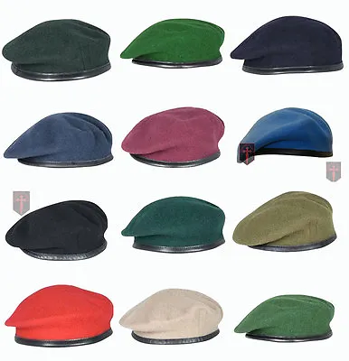 All Colours High Quality British Military Beret Berets All Sizes - Officers OR's • £15