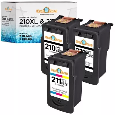 3PK PG210XL CL211XL Ink Cartridge For Canon PIXMA MP240 MP250 MP270 MP280 • $44.95