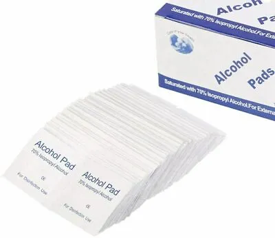 £3.25 • Buy X50 ALCOHOL 75% Swabs Wipes Pads Tattoo Nail CPU Lock Antiseptic Cleaning UK 
