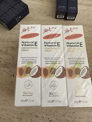 Pack Of 6 - Palmers Natural Vitamin E Concentrated Cream  60g Fragrance Free • £17.99