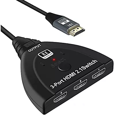 YITA HDMI2.1 Switch 3X1 3 In 1 Out 8K@60HZ No Power Supply Required • $15.99