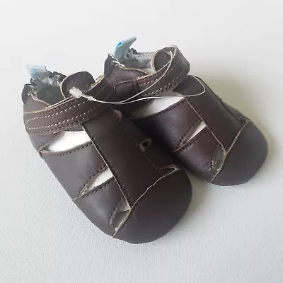 Ministar Explorer Baby Boys Sandal Shoes Brown NWOB Size Small 0-6 Months  • $8