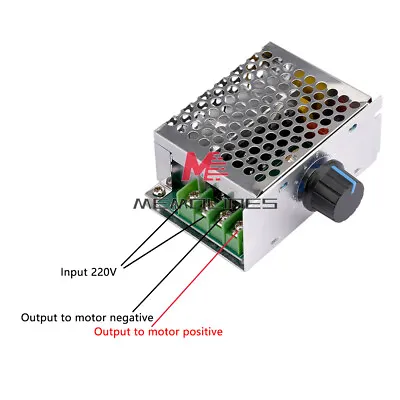 AC220V To DC10-210V 20A PWM Brush Motor Speed Controller Governor Volt Regulator • $6.99