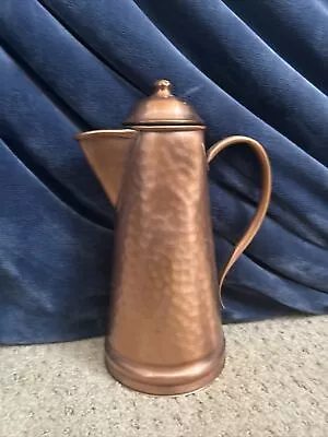 Vintage Gregorian Solid Copper Hammered Tea Coffee Pot Kettle Pitcher • $12